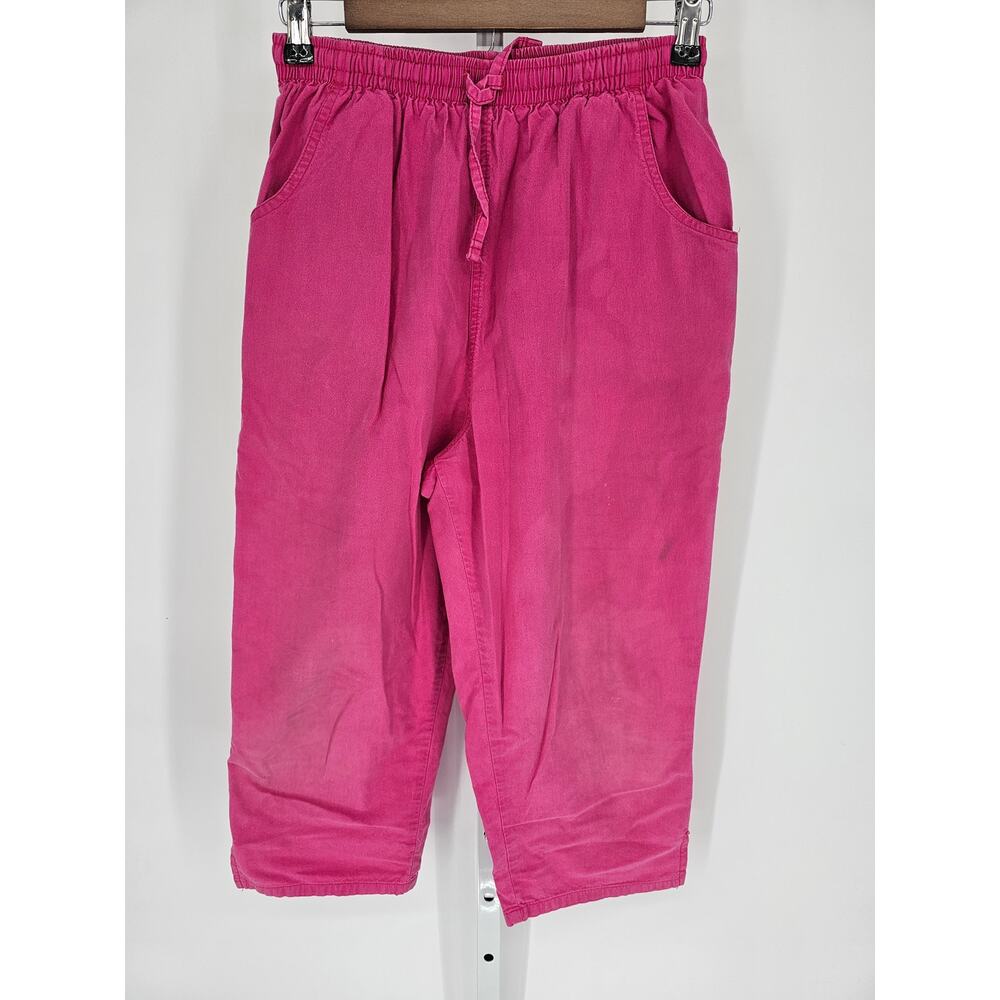 Bobbie Brooks Women's Pink High Rise Elastic Waist Drawstring Pant Size Small